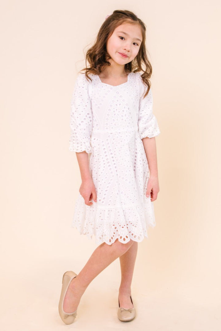 Mini Naomi Eyelet Dress-Mini