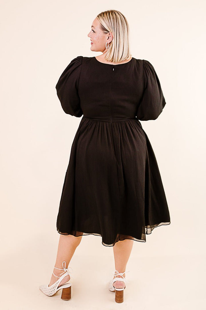 Do-Re-Mi Dress in Black - FINAL SALE-Adult