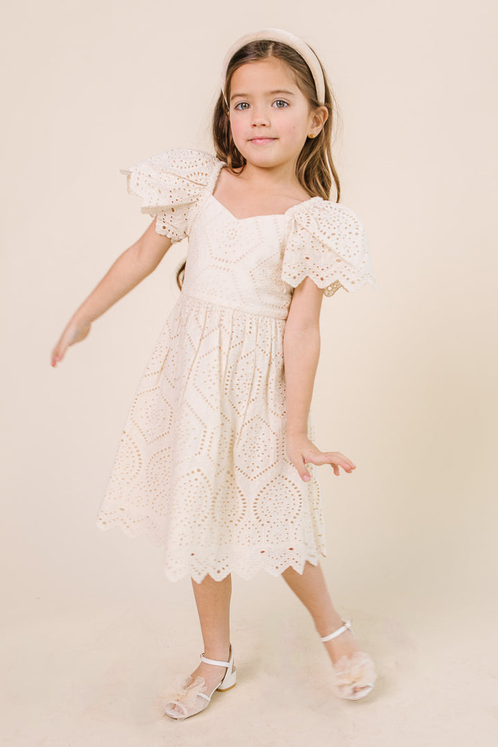 Mini Odessa Dress in Cream - FINAL SALE