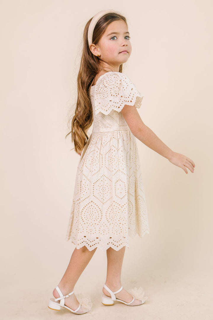 Mini Odessa Dress in Cream - FINAL SALE