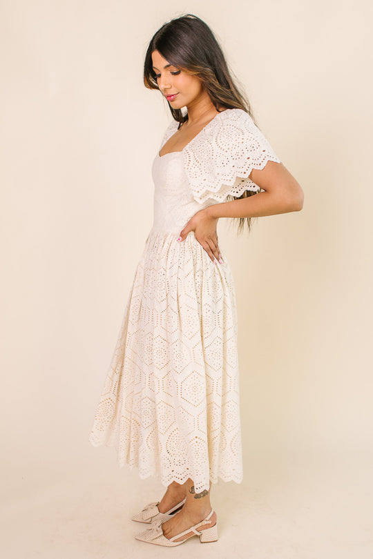 Odessa Dress in Cream