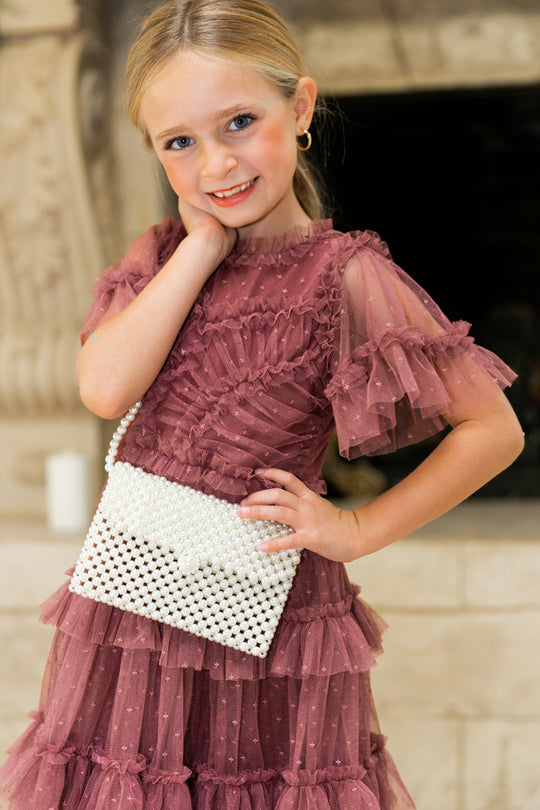 Mini Maxi Whimsical Dress in Mulberry