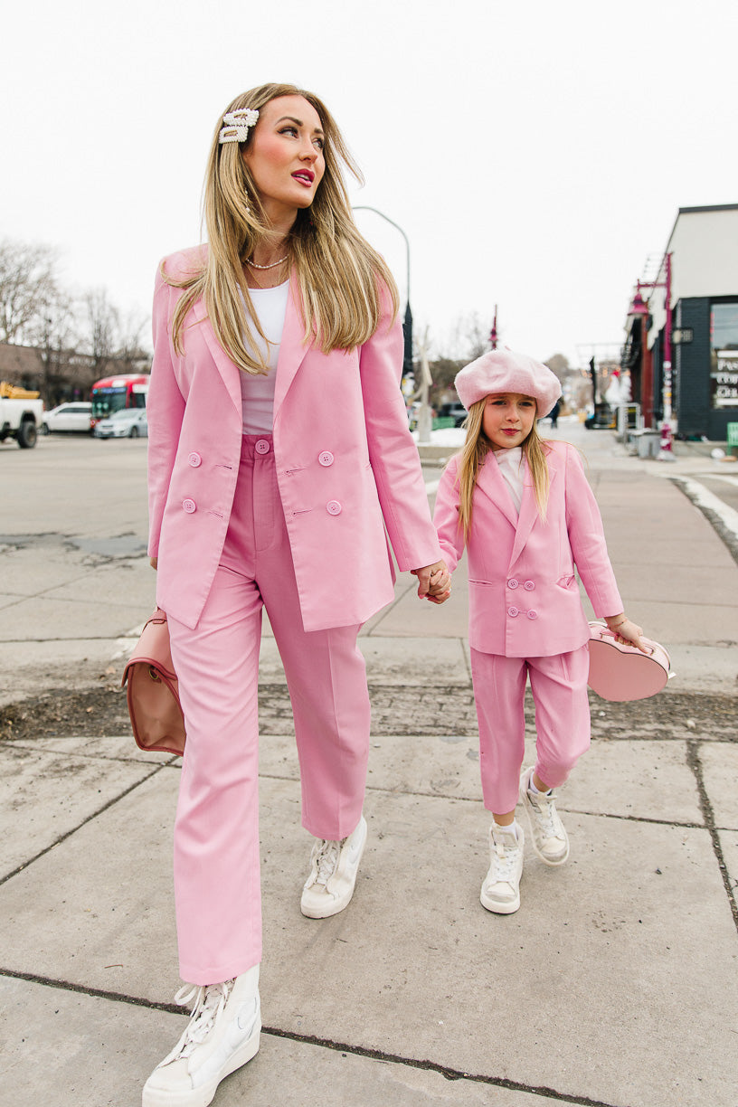 Mini Power Suit in Pink