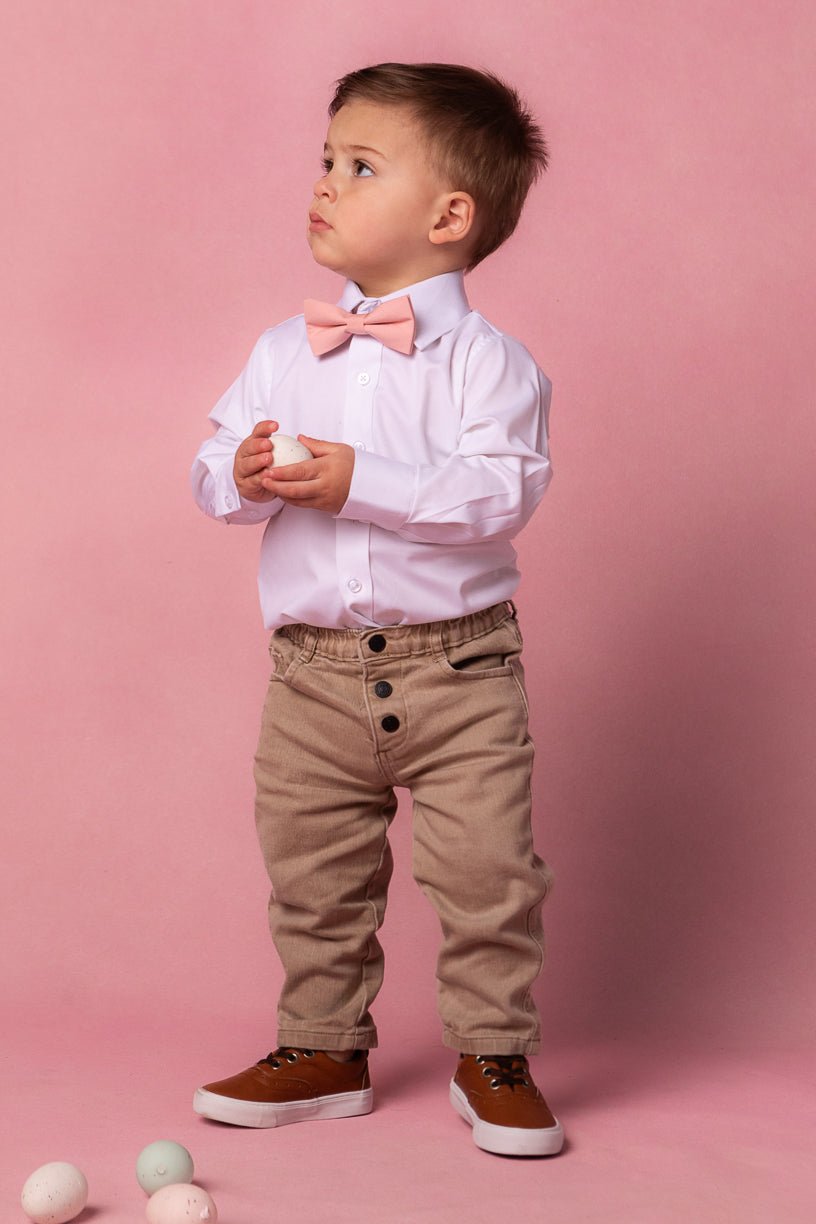 Henry Baby Boys Bow Tie in Spring Pink-Mini