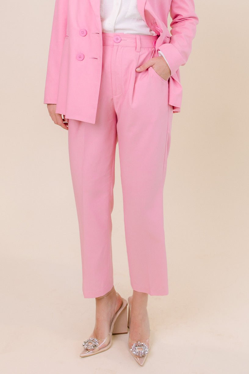 Pink Womens Trouser Suit