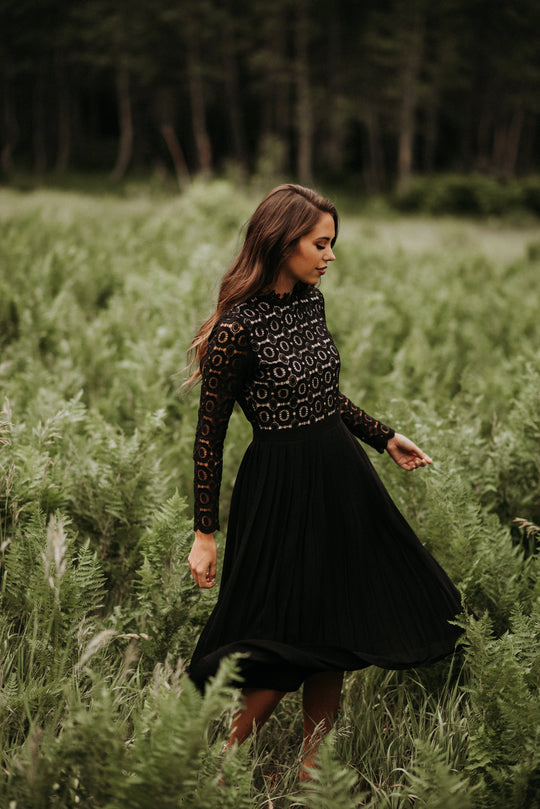 Arabella Lace Dress in Black