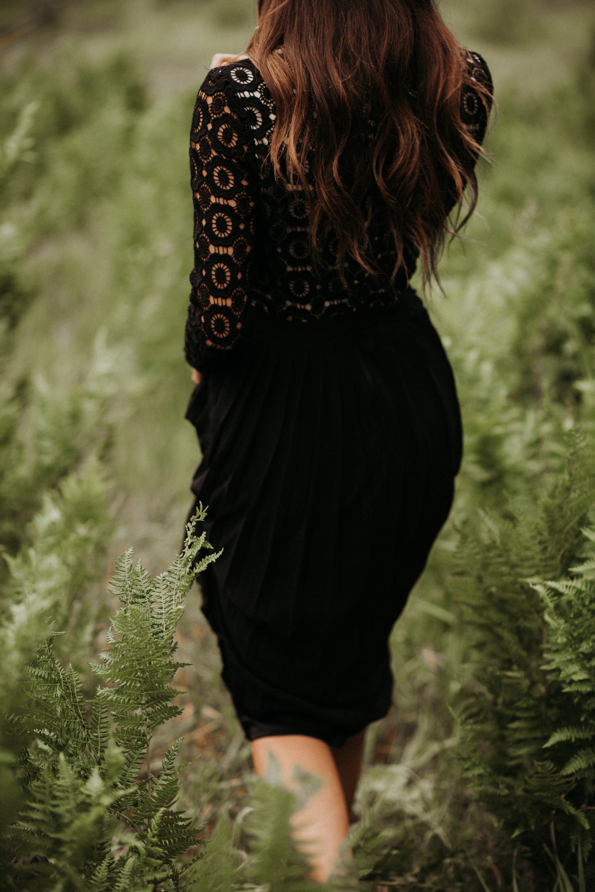 Arabella Lace Dress in Black