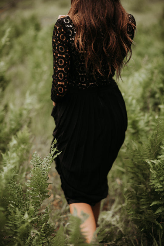 Arabella Lace Dress in Black