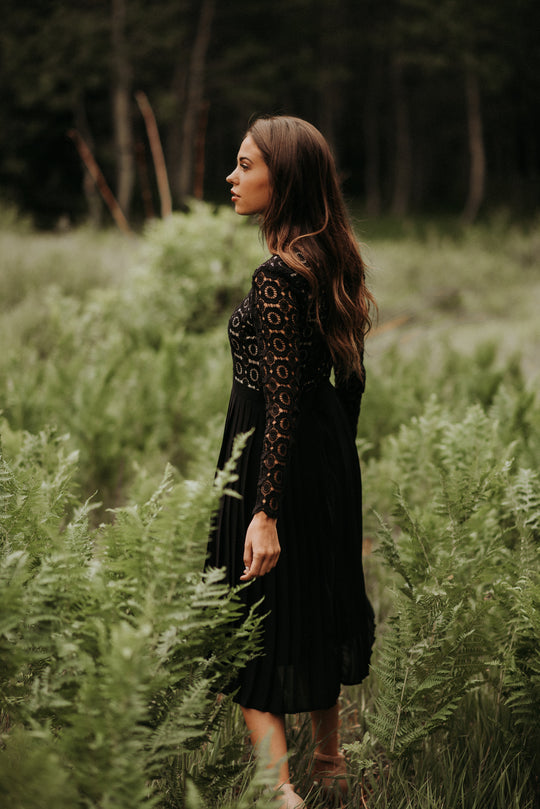 Arabella Lace Dress in Black