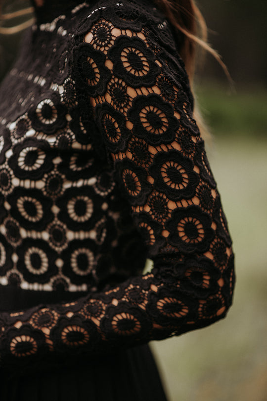 Arabella Lace Dress in Black