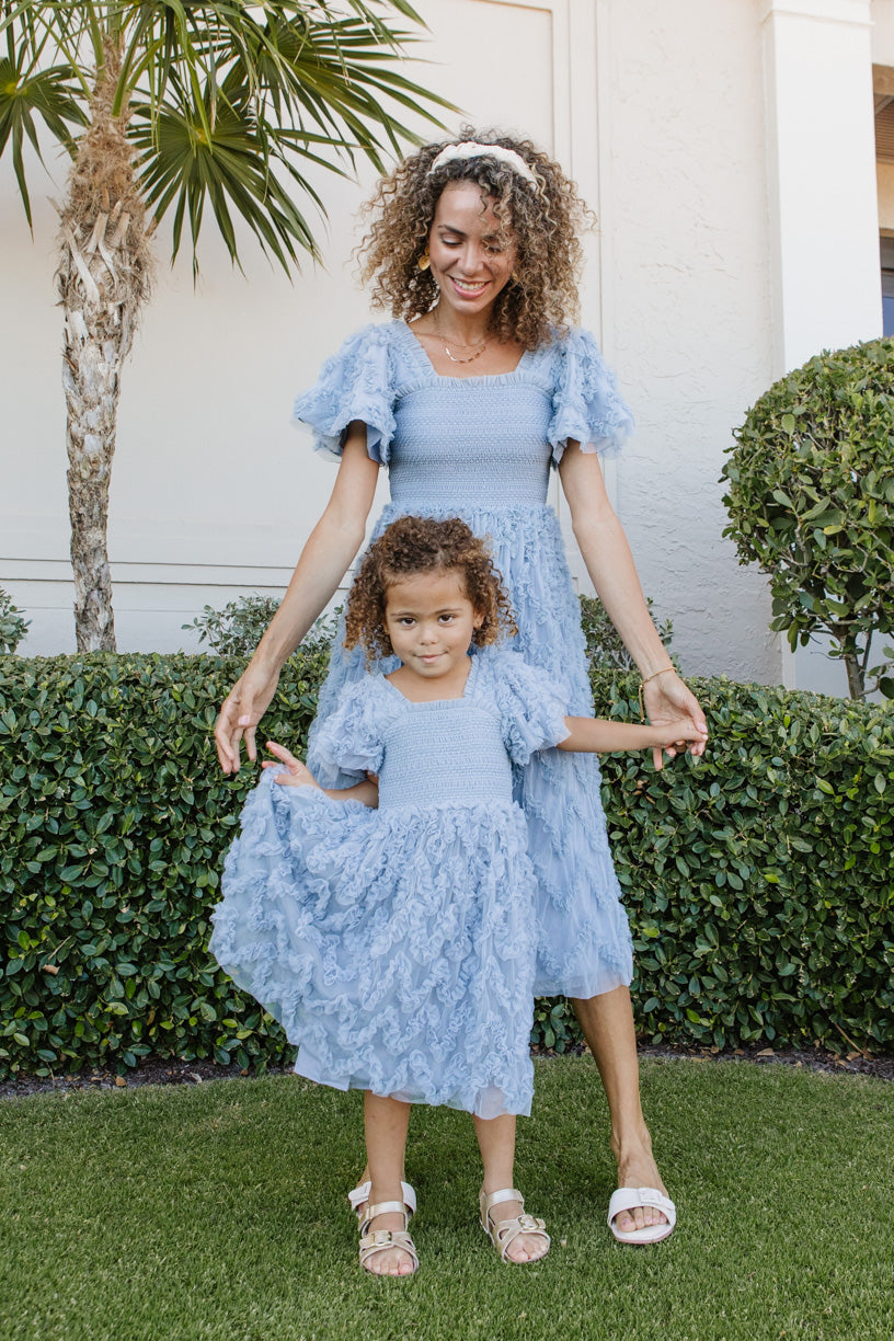 Mini Cloud Nine Dress in Powder Blue - FINAL SALE