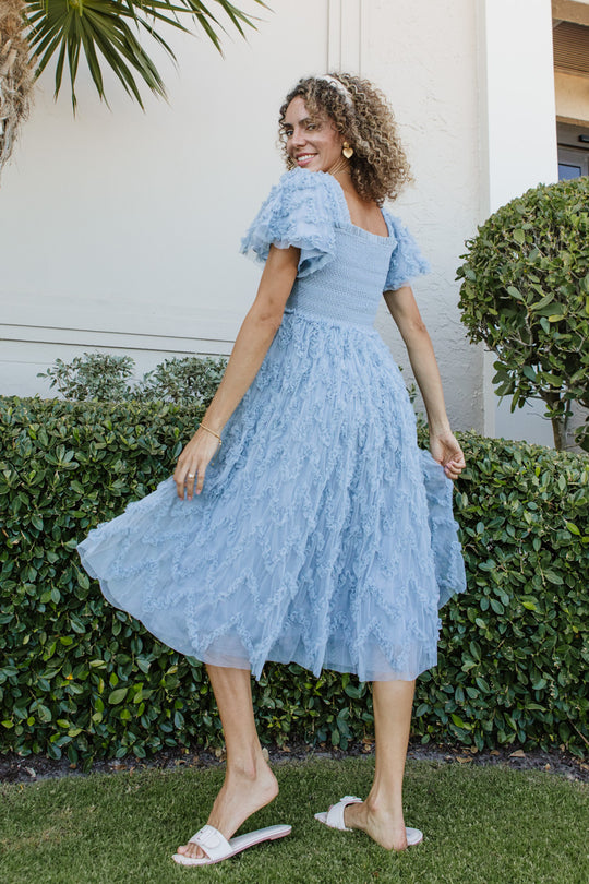 Cloud Nine Dress in Powder Blue