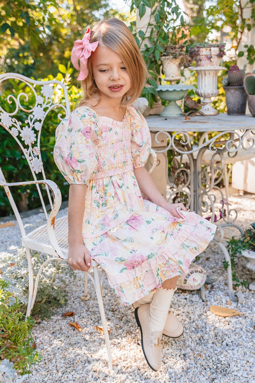 Mini Roselyn Dress in Pastel Floral