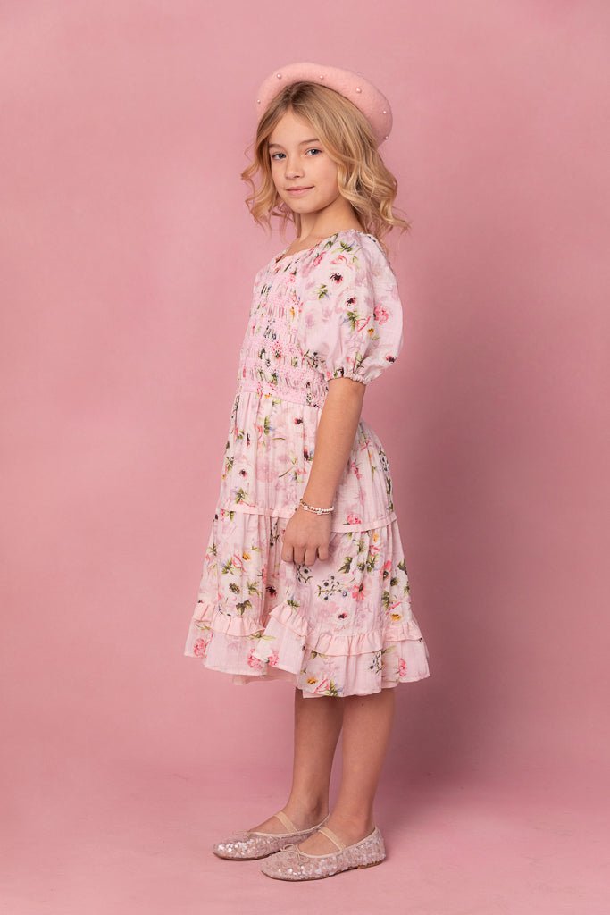 Mini Roselyn Dress in Pink-Mini