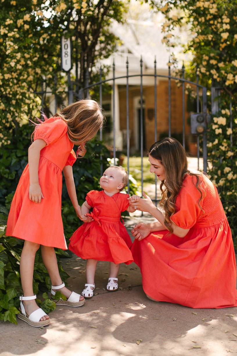 Coral on sale baby dress