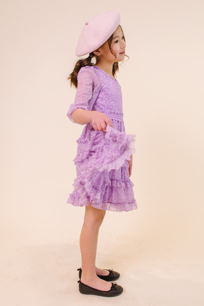 Ivy City Co Mini Sarah Dress in Purple - Final Sale 11-12