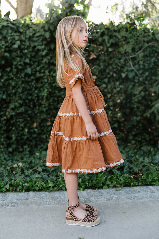 Mini Santorini Dress in Terracotta