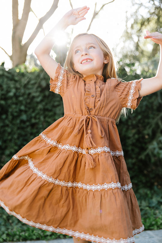 Mini Santorini Dress in Terracotta
