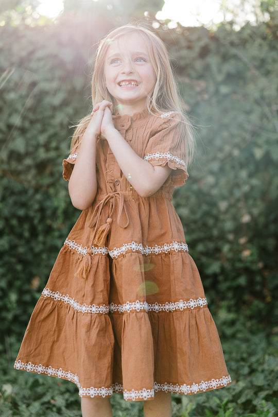 Mini Santorini Dress in Terracotta