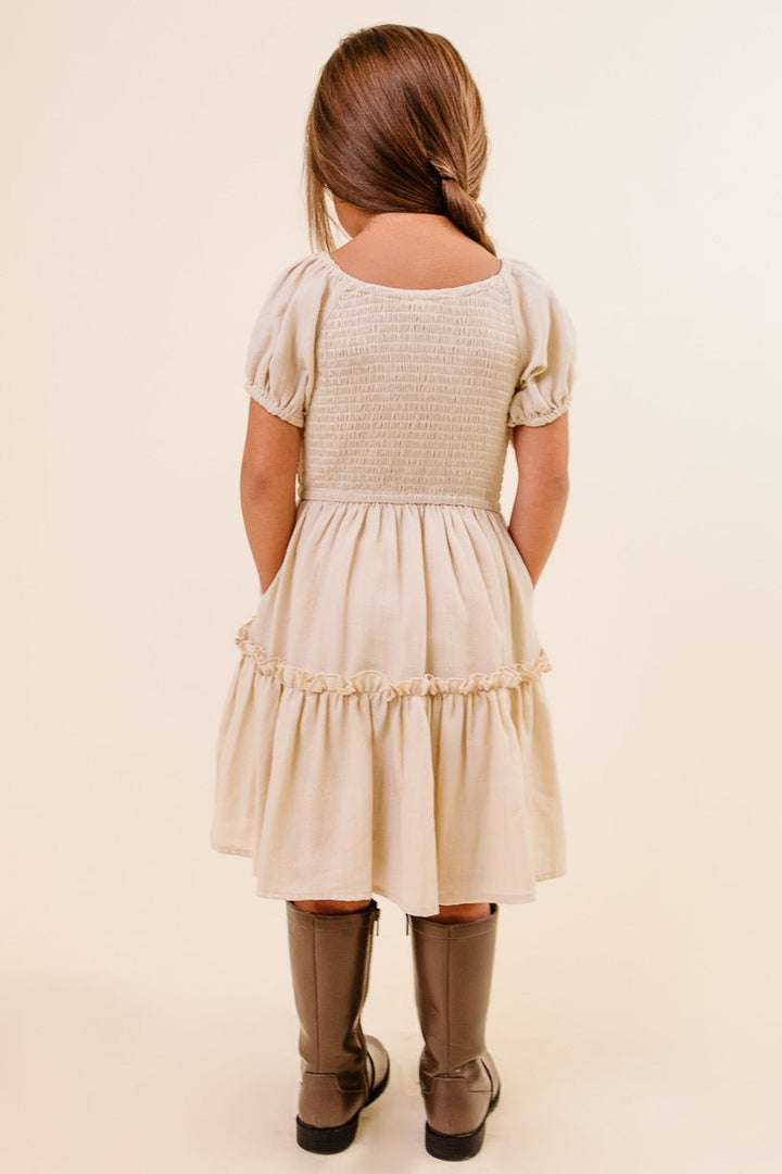 Mini Sienna Dress in Cream-Mini