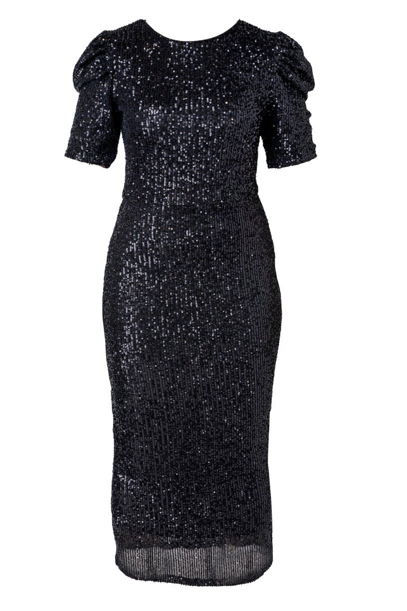Starling Dress in Black Sequin-Adult
