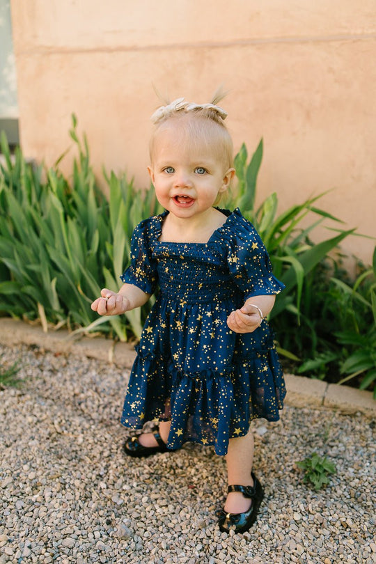 Baby Starry Nights Dress Set - FINAL SALE-Baby
