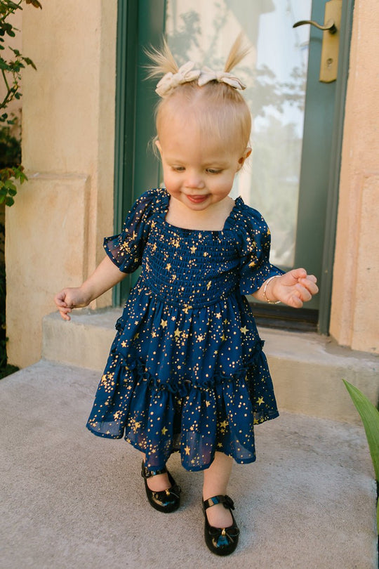 Baby Starry Nights Dress Set - FINAL SALE-Baby