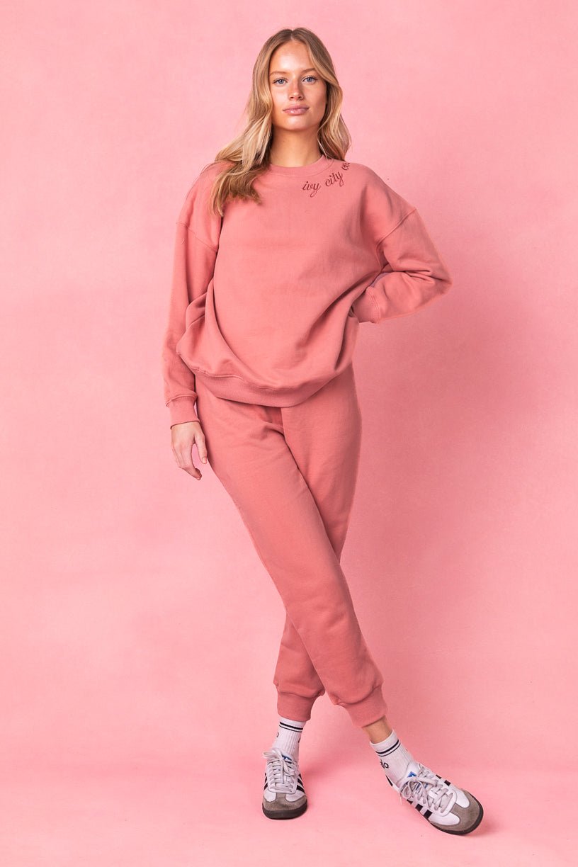 Ivy City Jogger Sweatpants in Pink-Adult