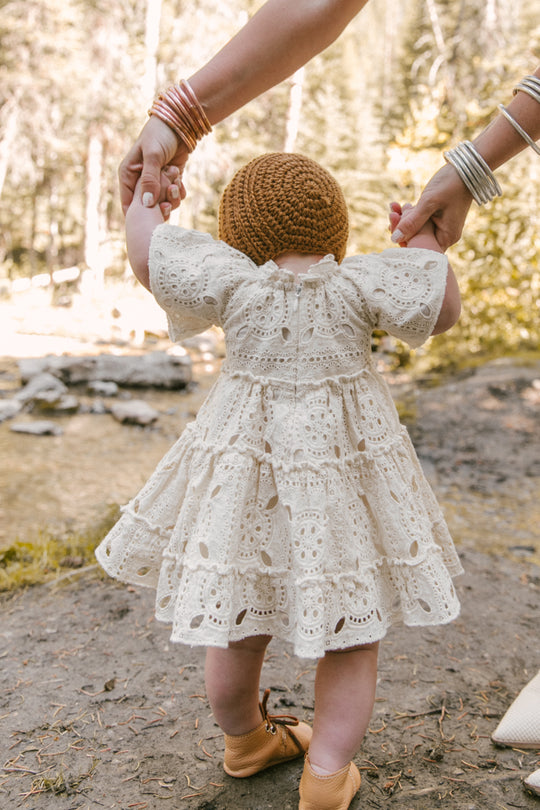 Baby Etta Embroidered Lace Dress Set