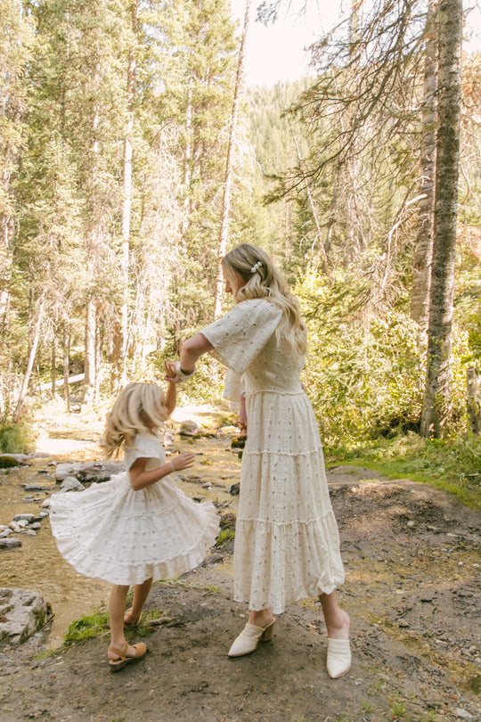 Etta Embroidered Lace Dress