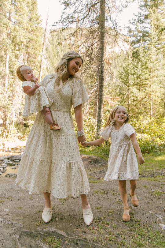 Etta Embroidered Lace Dress