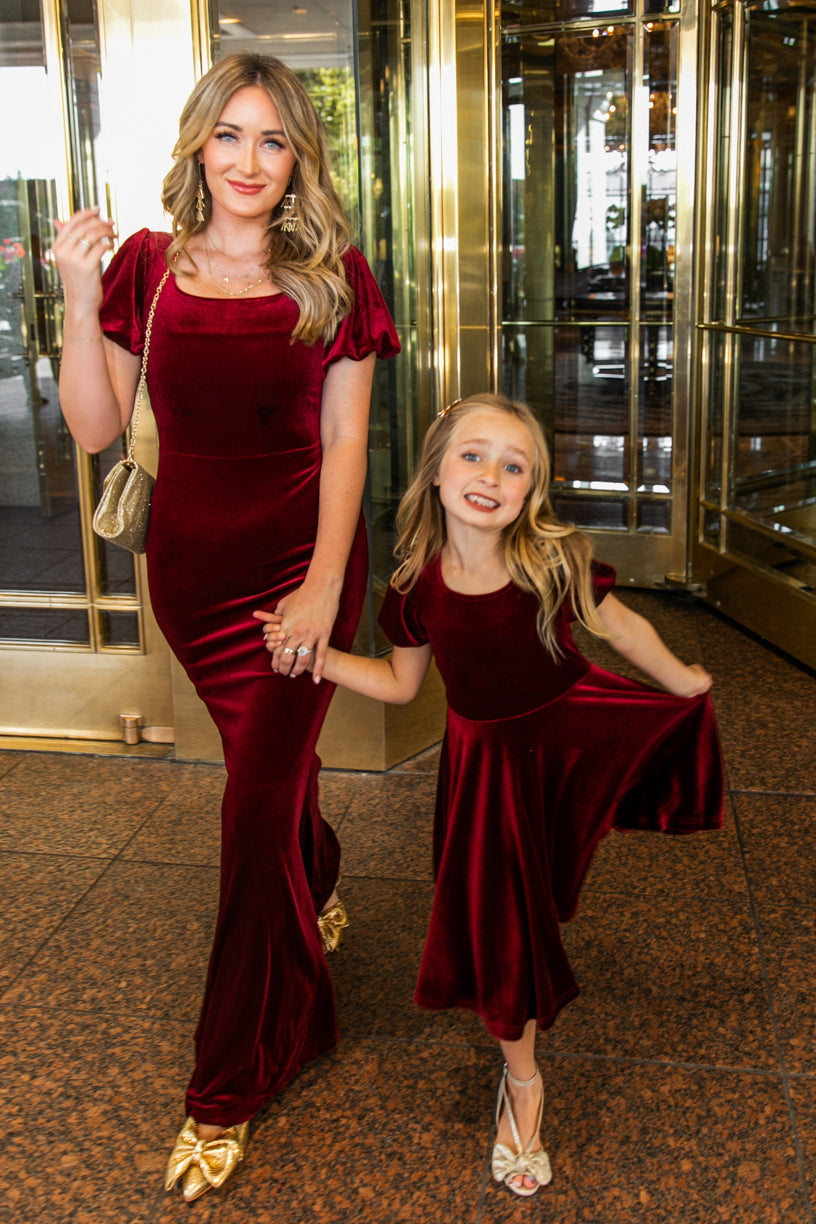 Cleo Maxi Dress in Wine
