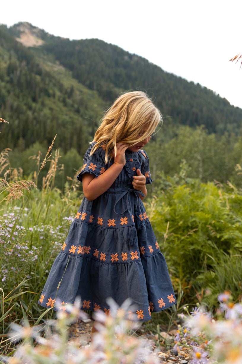Dali Sweetheart Neck Mini Dress, Capri Orchard