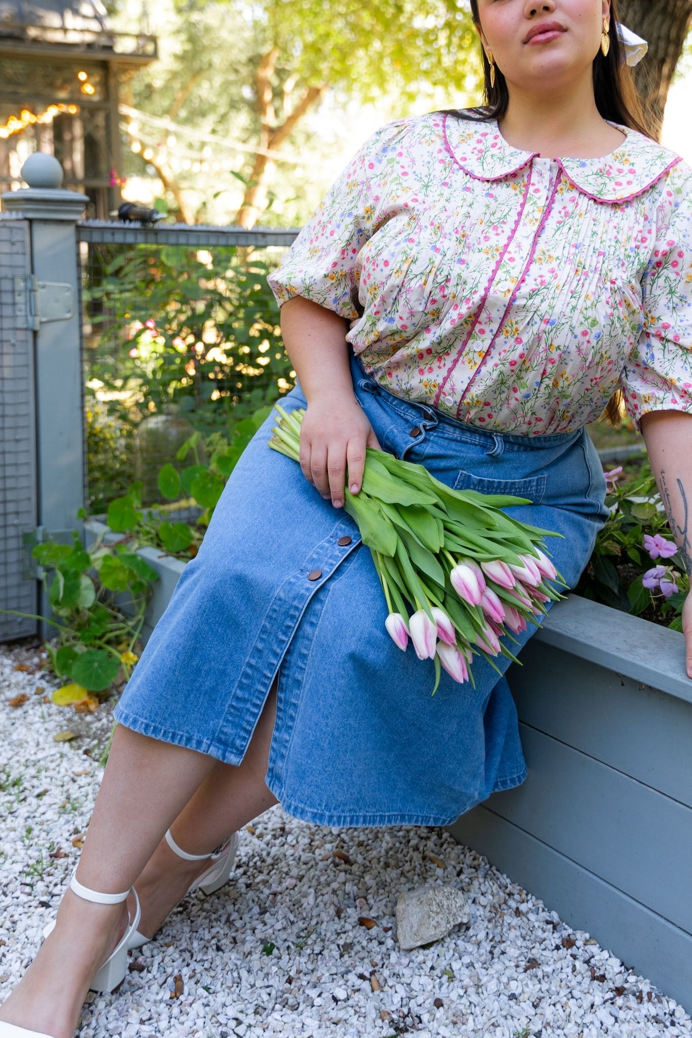 Plus size 2025 jean skirts 9.5