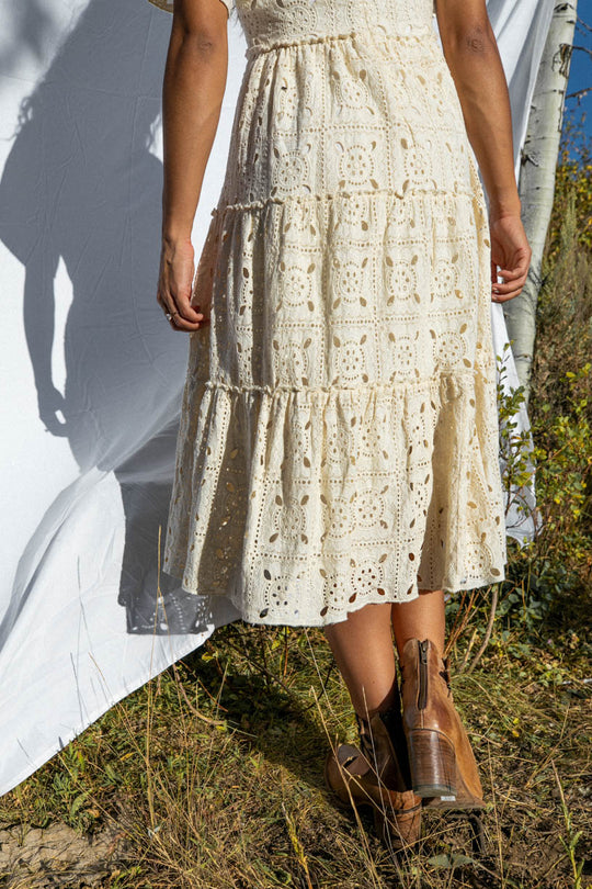 Etta Embroidered Lace Dress