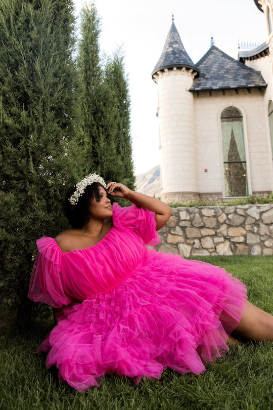 Pixie Dress in Hot Pink - FINAL SALE-Adult