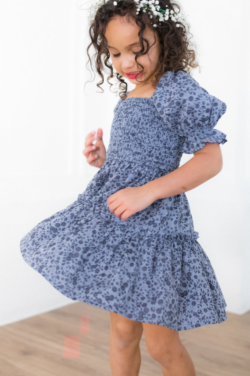 Mini Madeline Dress in Navy