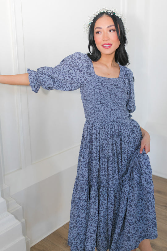 Madeline Dress in Navy