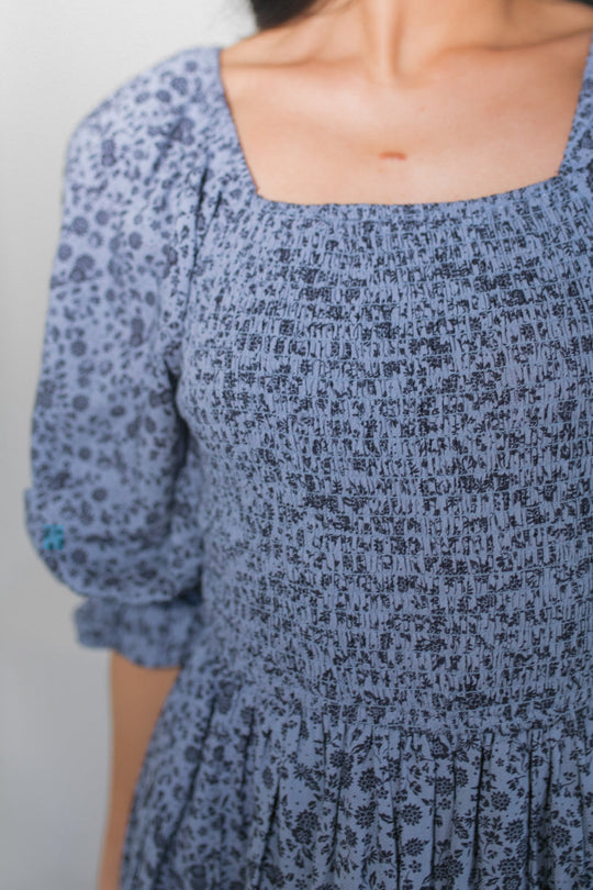 Madeline Dress in Navy