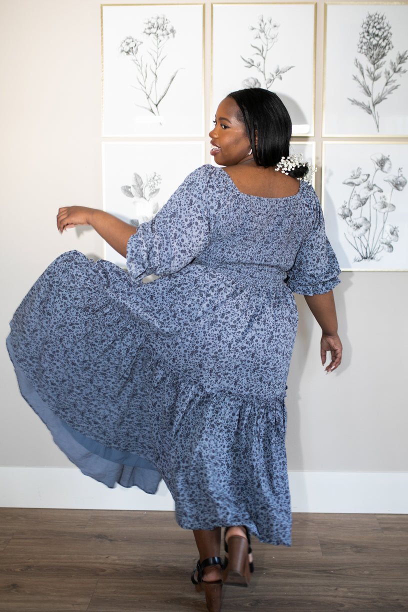 Madeline Dress in Navy