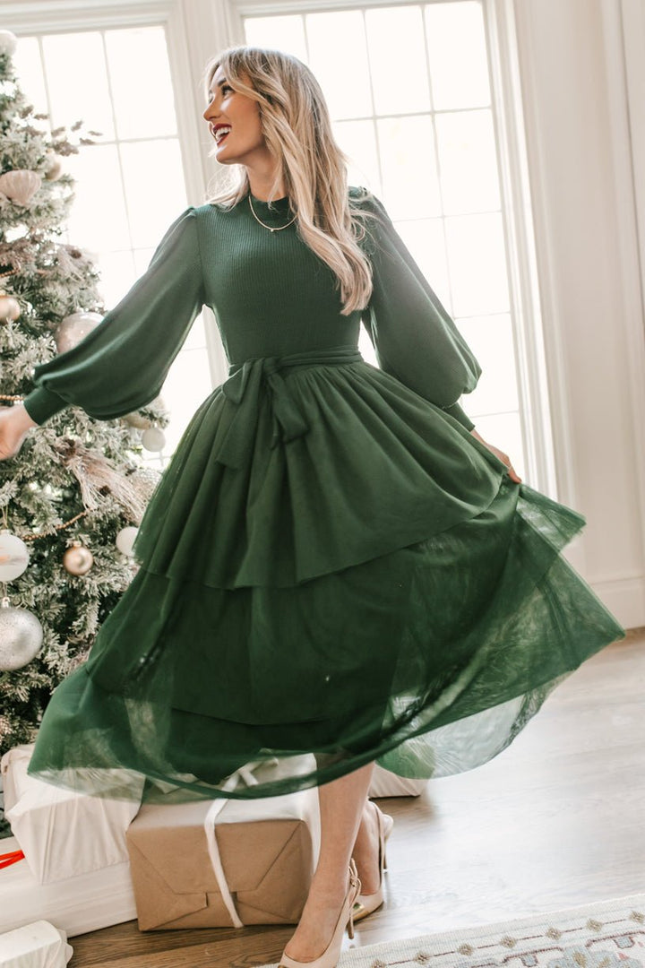 Cosette Dress in Green - FINAL SALE-Adult