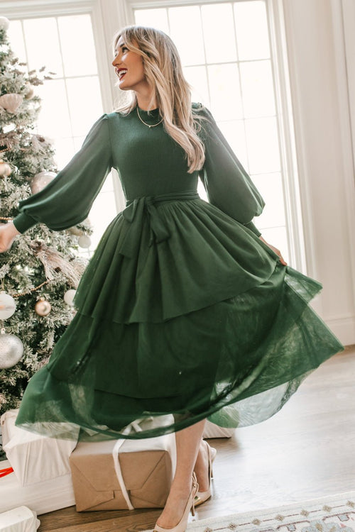 Cosette Dress in Green - FINAL SALE