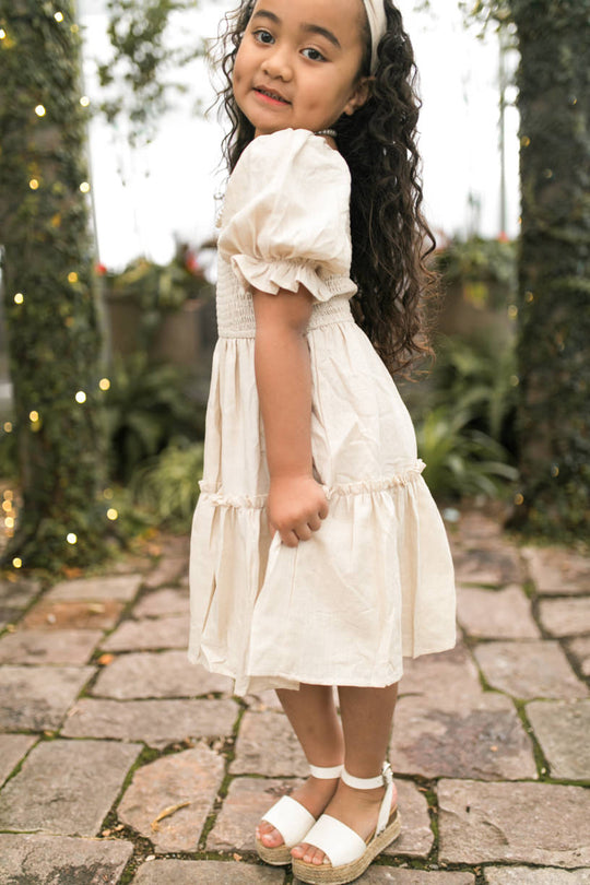 Mini Lani Dress in Cream