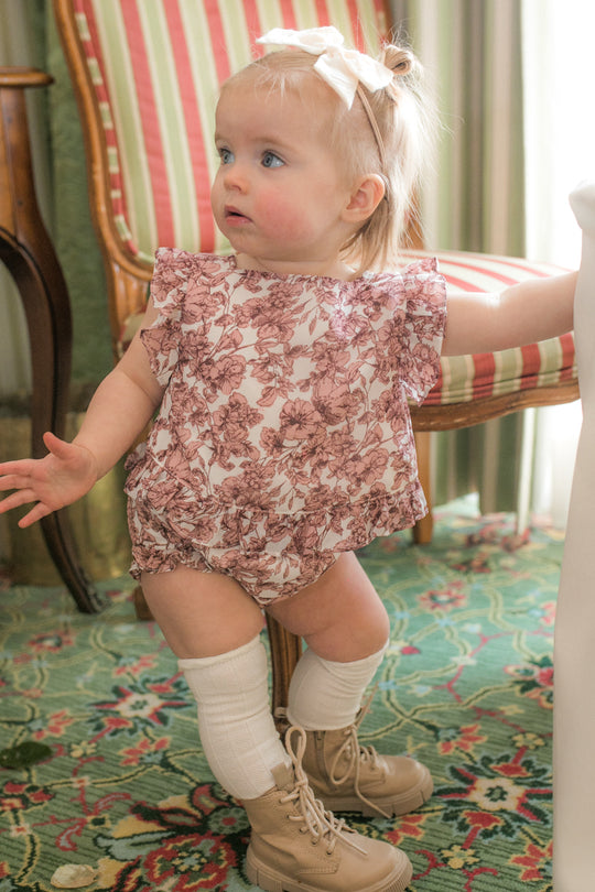 Baby Brynley Bloomer Set in Pink
