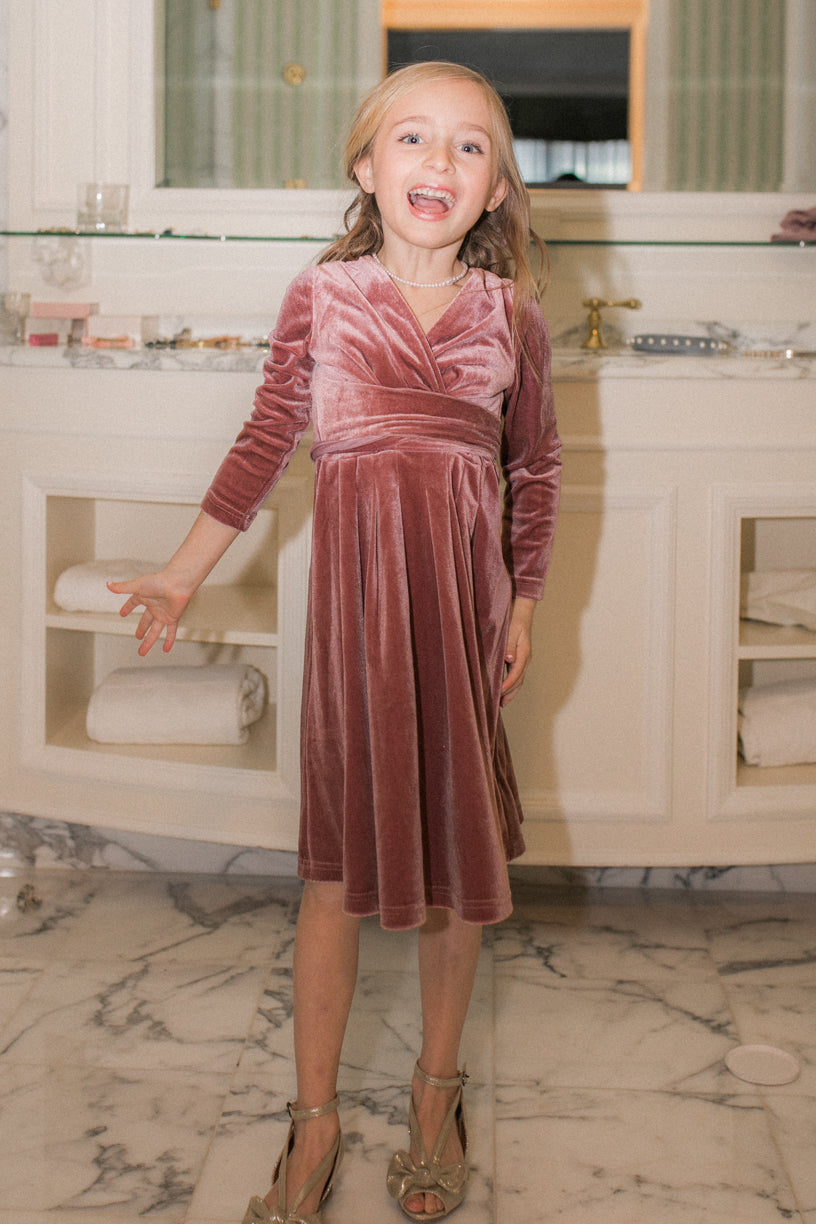 Mini Rylee Dress in Blush - FINAL SALE
