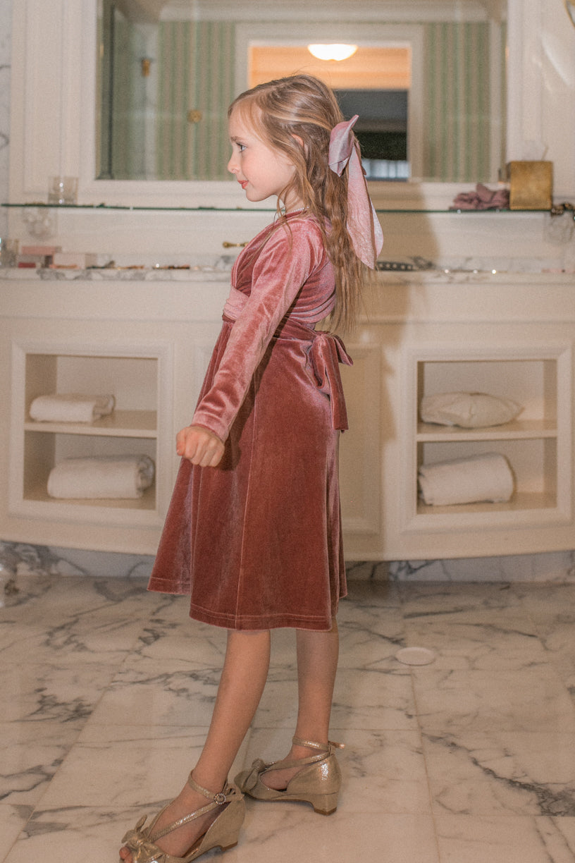 Mini Rylee Dress in Blush - FINAL SALE