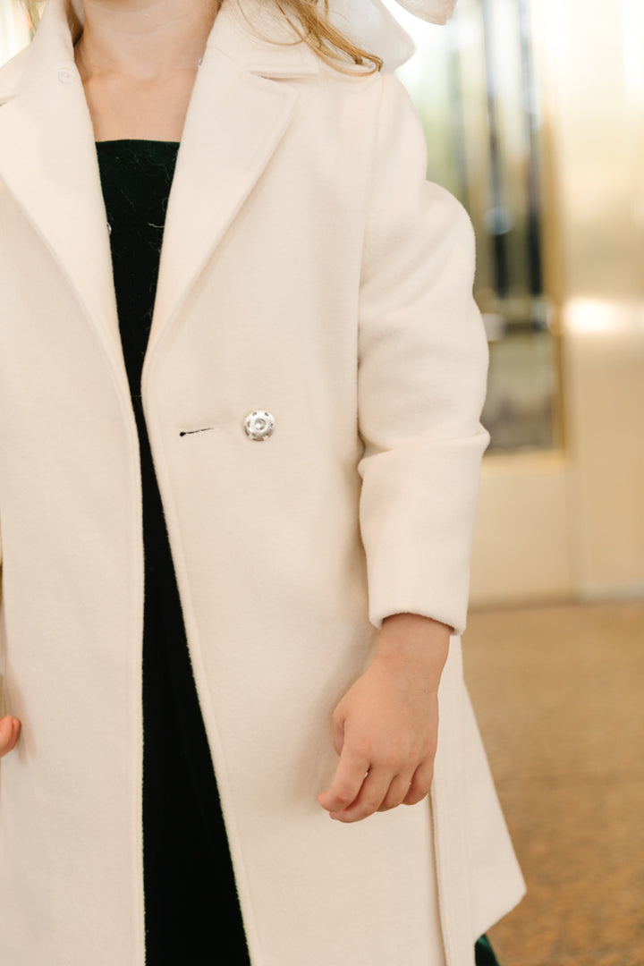 Mini Sloane Coat in Cream