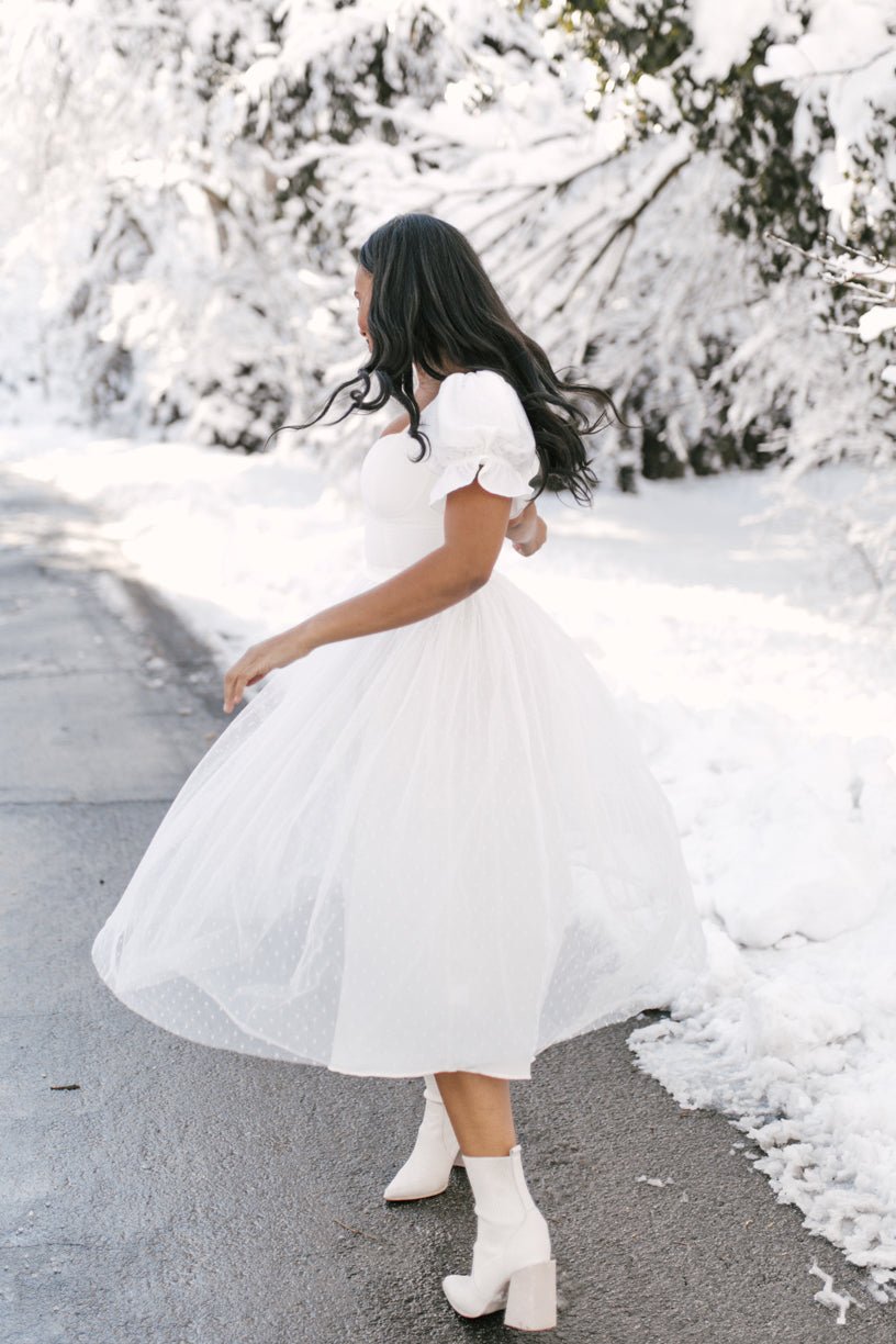 White full outlet skirt dress