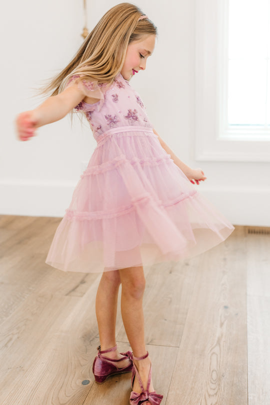 Mini Anastasia Dress in Mauve