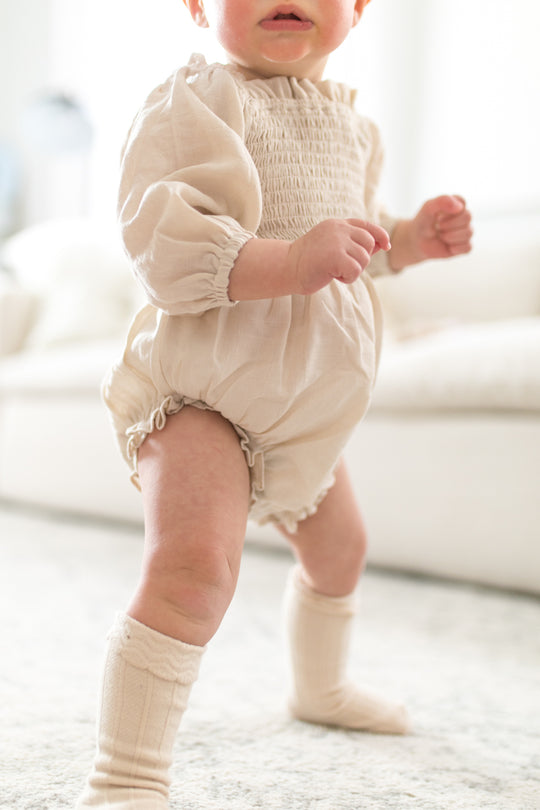Baby Lani Romper in Cream